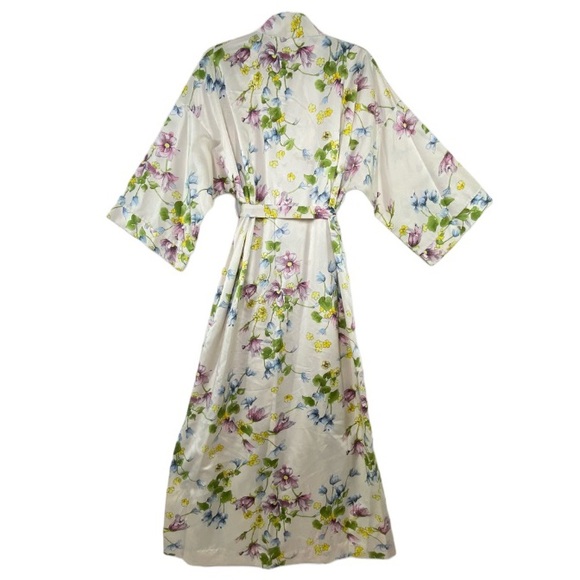 Saks fifth Avenue vintage floral flower garden party robe - Picture 9 of 14
